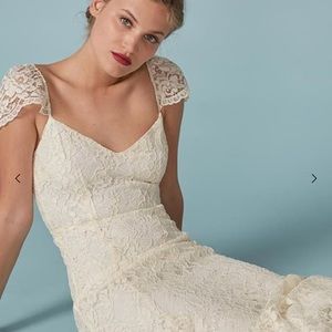 Reformation seleste wedding dress